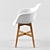 Stylish Ikea Fanbün Chair - Sleek Design, Perfect Comfort 3D model small image 2