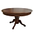 Elegant Threaded Dining Table 3D model small image 1