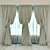 Elegant Curtain Collection 3D model small image 1