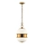 Vintage Nickel Pendant Ceiling Light 3D model small image 1