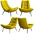 Title: Lulea Armchair: Stylish Comfort for Your Living Space 3D model small image 1