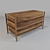 Elegant Regent 1 Canaletta Walnut Chest 3D model small image 1