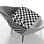 Gray Tradition Armchair 3D model small image 3