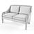 Luxury Edgewood Lane Venture Sofa 3D model small image 2