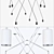 Modern Chaos Pendant Lighting 3D model small image 2