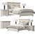 Elegant St. James Panel Bed 3D model small image 1