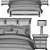 Elegant St. James Panel Bed 3D model small image 3
