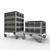 Kartell Mobil Set: Stylish Storage Accessories 3D model small image 3