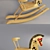 Vintage Wooden Rocking Horse 3D model small image 2