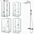 Ravak Set 30: Complete Shower Set 3D model small image 1