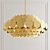 Glam Metal Discs Chandelier 3D model small image 1
