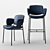 Modern Comfort: Arrmet Macka Armchair & Stool 3D model small image 2