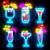 Glow 4D Neon Sculpture 3D model small image 1