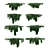 Versatile Creeper Set - 8 Modular Clematis Glycinoides 3D model small image 2