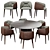 Monomaterial Sofy Chair and Artu-160 Table 3D model small image 1
