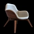 Modern Comfort Chair 3D model small image 2