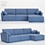 Elegant Carisma Sofa by Bellus 3D model small image 1