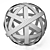 Rustic Metal Orb: Brown 11.75 in 3D model small image 3