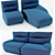 Caliaitalia Eliseo: Stylish Modular Comfort 3D model small image 2