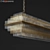 Emile Linear Chandelier: Modern Restoration Hardware 3D model small image 2
