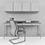 Modern Study Desk - Sleek Design! 3D model small image 2