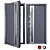 Modern Inox S-2 Metal Door: Your Perfect Entrance! 3D model small image 1