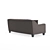 Riemann Smoke Polyester Sofa 3D model small image 2
