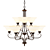 Lancaster 9-Light Bronze Chandelier 3D model small image 1