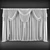 Elegant Classic Style Curtains 3D model small image 2