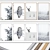 Abstract Wall Art Set 3D model small image 2