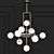 Viaggio Opal Chandelier: Elegant Illumination by Tech Lighting 3D model small image 1