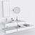 Cielo Modulo Washbasin: Sleek Design & Easy Installation 3D model small image 3