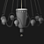 Air Form Ceramic Pendant Lamp 3D model small image 3