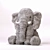 IKEA Plush Elephant Yettstor 3D model small image 2