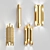 Elegant Quadruple Wall Lights 3D model small image 1