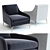 Western Elm Alto Chair: High-Detailed 3D Model 3D model small image 1