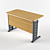 Classic School Desk: 1200x600x750mm 3D model small image 1