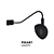Sleek Scoop Wall Lamp 3D model small image 1