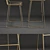 Elegant Brass Bar Stool 3D model small image 2