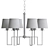 Elegant Maya Chandelier: Norwell Lighting 3D model small image 2