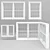 Versatile Plastic Window Set 3D model small image 1