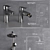 Modern Loft Faucets 3D model small image 2