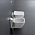 Strada II Wall-Hung WC & Bidet 3D model small image 2