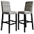 Elegant Bar Stools Collection 3D model small image 1