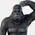 Mighty Gorilla Figurine 2 3D model small image 2