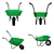 Heavy-Duty Wheelbarrow: 10-Part Model 3D model small image 2
