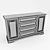 Modern White Chest of Drawers 3D model small image 2
