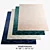 Amini Onde Rugs: Rose, Green, Pearl, Blue 3D model small image 1