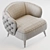 Elegant Savoi Armchair: Timeless Italian Design 3D model small image 3