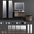VIVIA Villeroy & Boch Bathroom Furniture Set 3D model small image 1